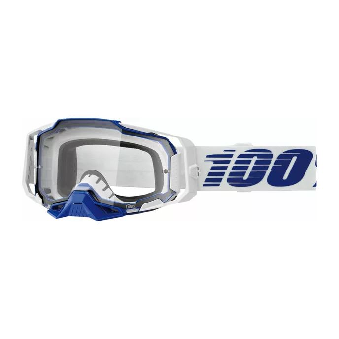 100% MX Goggles Armega Blue Clear